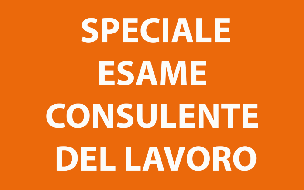 esame consulente del lavoro