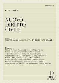 NUOVO DIRITTO CIVILE Anno IX - 2024 n. 3