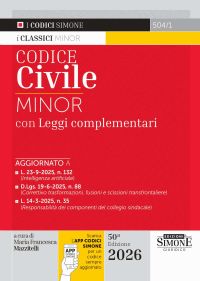 504/1 CODICE CIVILE MINOR 2026 e leggi complementari