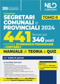 CONCORSO SEGRETARI COMUNALI PROVINCIALI 441 Borsisti per 340 posti Materie econo miche-finanziarie e contabili - TOMO II