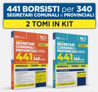 KIT CONCORSO SEGRETARI COMUNALI PROVINCIALI 441 Borsisti per 340 posti Tomo I materie giuridiche + Tomo II Materie economiche