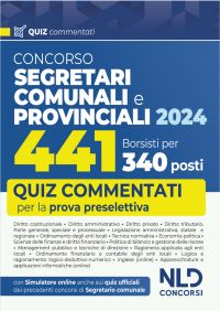 CONCORSO SEGRETARI COMUNALI PROVINCIALI 441 Borsisti per 340 posti