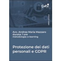 E-learning - Protezione dei dati personali e GDPR