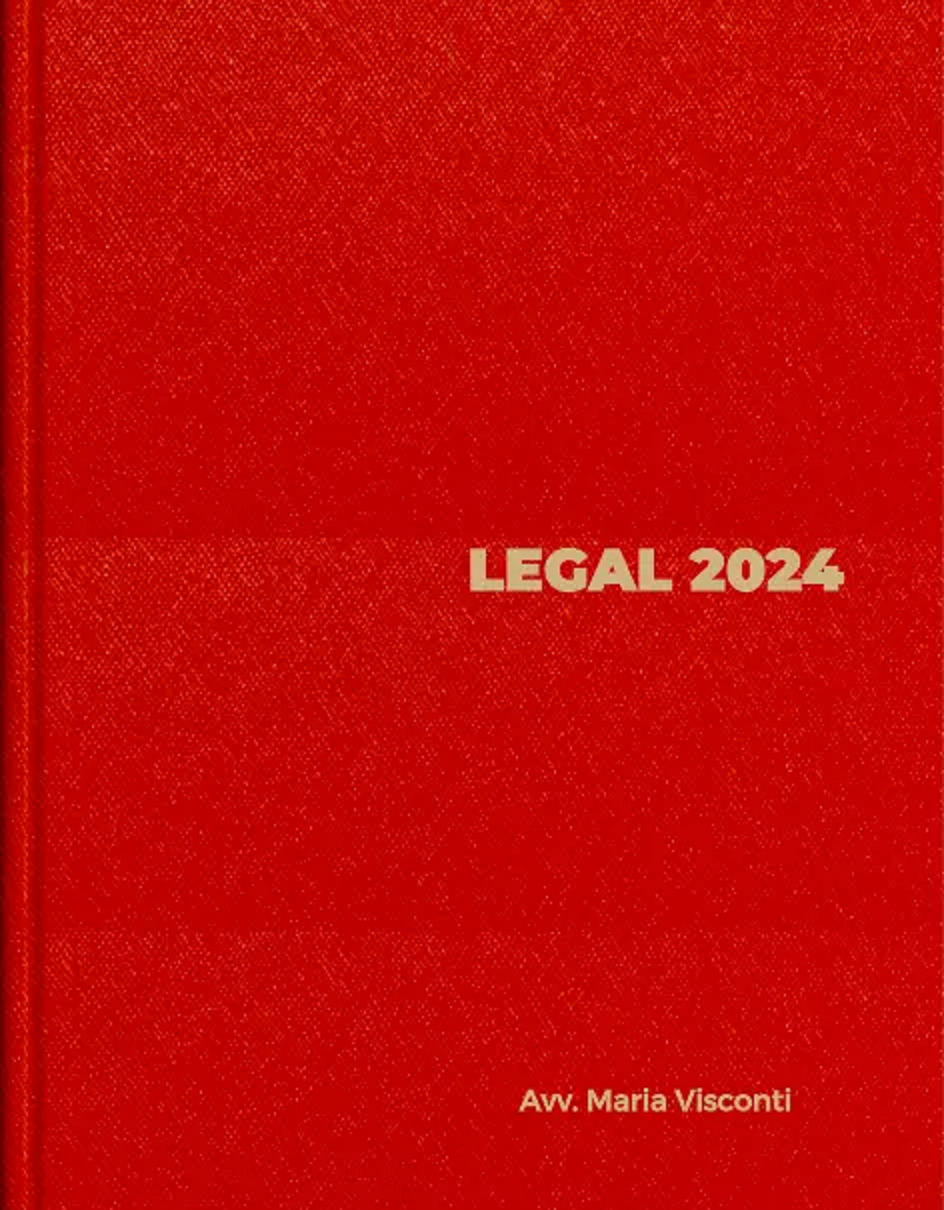 Agenda Legale Edizioni Giuridiche 2024 Saffiano Blu pagine dorate 