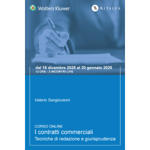 Corso I contratti commerciali. Tecniche di redazione e giurisprudenza 