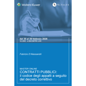 Master Contratti pubblici: il codice degli appalti a seguito del decreto correttivo