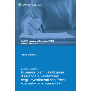 Corso Business plan, valutazione d’azienda e valutazione degli investimenti con excel. Aggiornato con le potenzialità AI