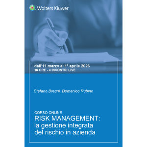 Corso Risk Management: la gestione integrata del rischio in azienda