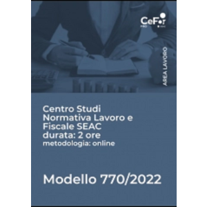 Modello 770/2022 - Evento Formativo