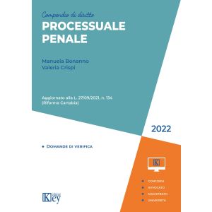 COMPENDIO DI DIRITTO PROCESSUALE PENALE 2022