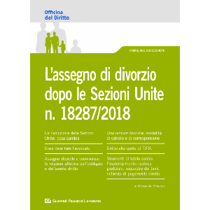 L'ASSEGNO DI DIVORZIO DOPO LE SEZIONI UNITE N. 18287/2018