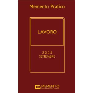 MEMENTO LAVORO 2025 Edizione di settembre