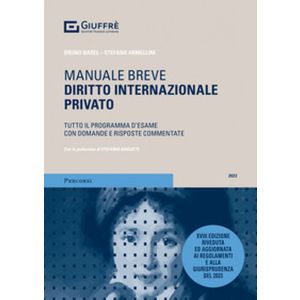 MANUALE BREVE DIRITTO INTERNAZIONALE PRIVATO 2023