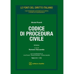 CODICE DI PROCEDURA CIVILE  Tomo I (artt. 1-408);Tomo II (artt.409-840)
