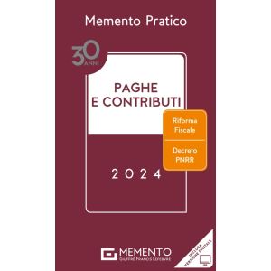 MEMENTO PAGHE E CONTRIBUTI 2024