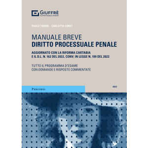 MANUALE BREVE DI DIRITTO PROCESSUALE PENALE 2024