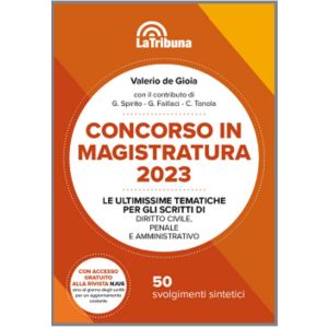 CONCORSO IN MAGISTRATURA 2023