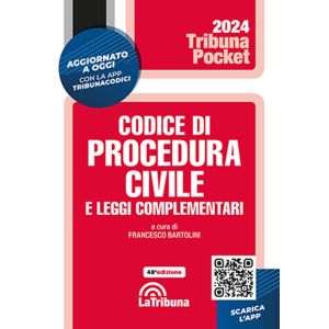 CODICE DI PROCEDURA CIVILE 2024 pocket e leggi complementari pocket