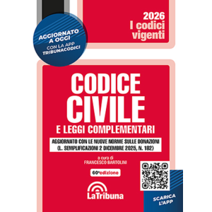 CODICE CIVILE 2026 e leggi complementari