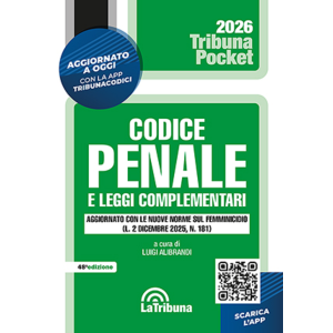 CODICE PENALE 2026 e leggi complementari Pocket