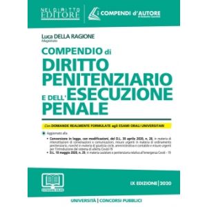 COMPENDIO DI DIRITTO PENITENZIARIO E DELL'ESECUZIONE PENALE