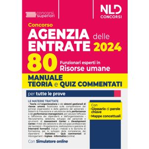 CONCORSO AGENZIA DELLE ENTRATE 2024 - 80 FUNZIONARI DELLE RISORSE UMANE