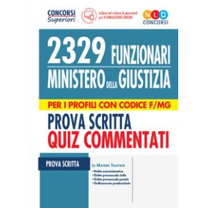 ESERCIZIARIO 2329 FUNZIONARI MINISTERO DELLA GIUSTIZIA