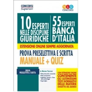 CONCORSO 10 ESPERTI BANCA D'ITALIA nelle Discipline Giuridiche