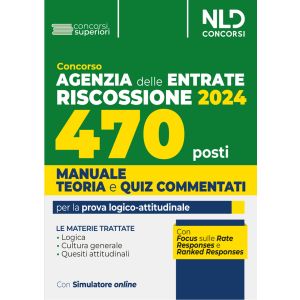 CONCORSO 2024 AGENZIA DELLE ENTRATE RISCOSSIONE 470