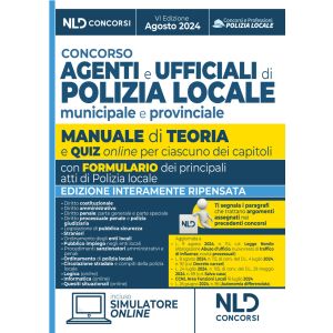 CONCORSO AGENTI E UFFICIALI DI POLIZIA LOCALE Municipale e provinciale 2024