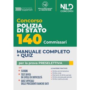 CONCORSO POLIZIA DI STATO 140 COMMISSARI