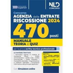 CONCORSO AGENZIA DELLE ENTRATE RISCOSSIONE 2024 - 470 posti