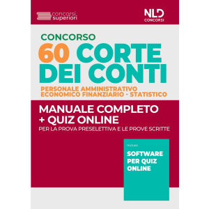 CONCORSO 60 CORTE DEI CONTI personale amministrativo economico finanziario - statistico