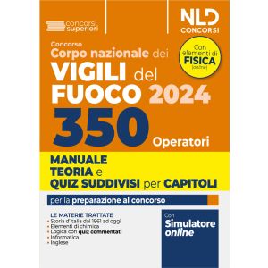 CONCORSO CORPO VIGILI DEL FUOCO 350 OPERATORI 2024