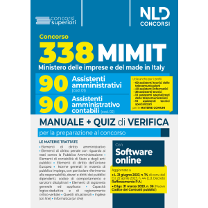 CONCORSO 338 MIMIT Ministero delle imprese e del made in Italy