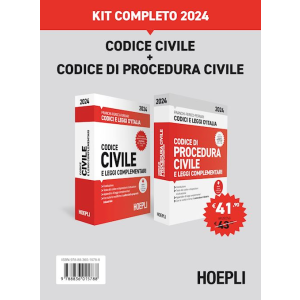 KIT COMPLETO CODICE CIVILE + CODICE DI PROCEDURA CIVILE 2024