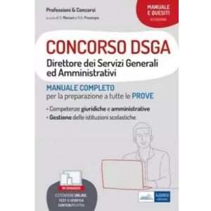 CONCORSO DSGA 2022 per Direttore dei Servizi Generali ed Amministrativi