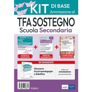 *KIT DI BASE AMMISSIONE AL TFA SOSTEGNO SCUOLA SECONDARIA