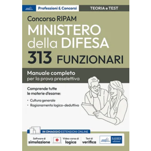 CONCORSO RIPAM MINISTERO DELLA DIFESA 313 FUNZIONARI