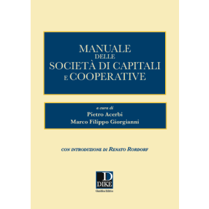 MANUALE DELLE SOCIETA' DI CAPITALI E COOPERATIVE