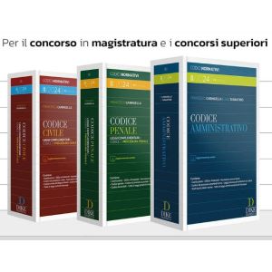 KIT CODICI NORMATIVI PER IL CONCORSO IN MAGISTRATURA 2024 Codice Civile + Codice Penale + Codice Amministrativo