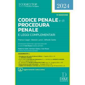 CODICE PENALE E DI PRODECURA PENALE  e leggi complementari 2024