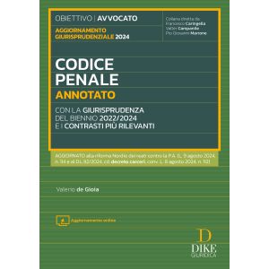 CODICE PENALE 2024 Annotato con la giurisprudenza del biennio 2022/2024 e i cont rasti più rilevanti