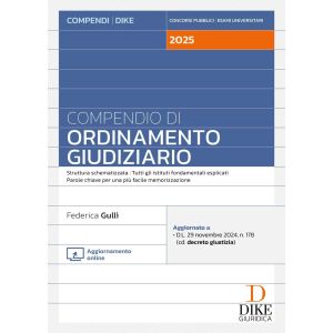 COMPENDIO DI ORDINAMENTO GIUDIZIARIO 2025