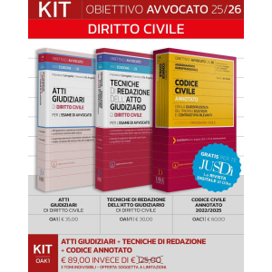 KIT DIRITTO CIVILE ESAME AVVOCATO 2025/2026 3 tomi indivisibili
