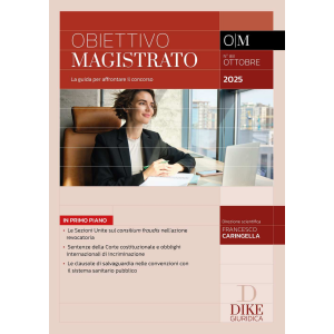 OBIETTIVO MAGISTRATO 2025 n.88 ottobre