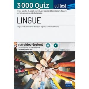 LINGUE 3000 Quiz Ampia raccolta di quiz suddivisi per materia e argomento e 10 simulazioni d'esame per la preparazio