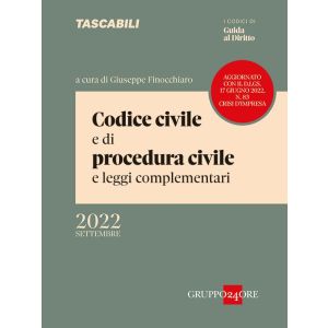 CODICE CIVILE E DI PROCEDURA CIVILE  e leggi complementari - settembre 2022