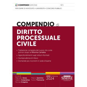 8/1 COMPENDIO DI DIRITTO PROCESSUALE CIVILE