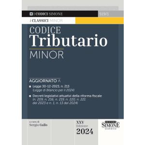 519/1 CODICE TRIBUTARIO 2024 Minor